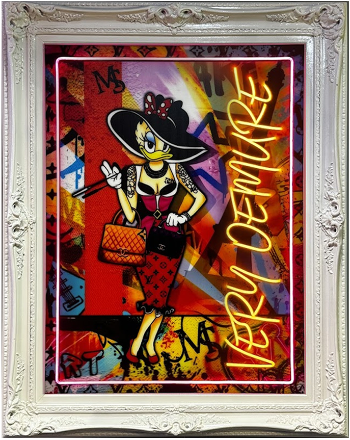 Neon Very Demure - 39" x 49"